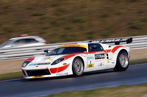 Christoffer Nygaards Ford GT, inden den blev offer for flammerne.